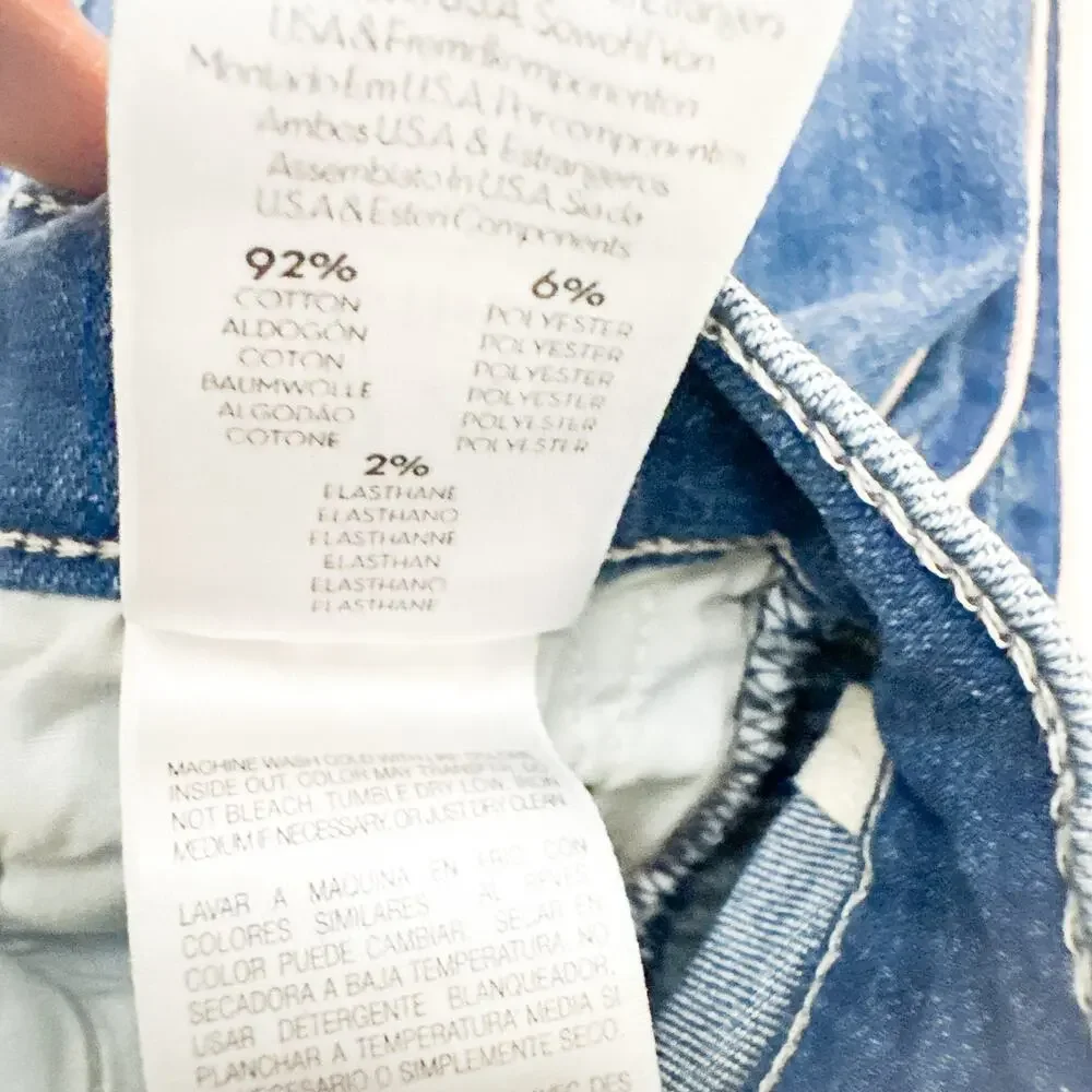 Mother Insider Crop Step Fray Good Girls Race Denim Jean Zip Fly Raw Hem Size 24